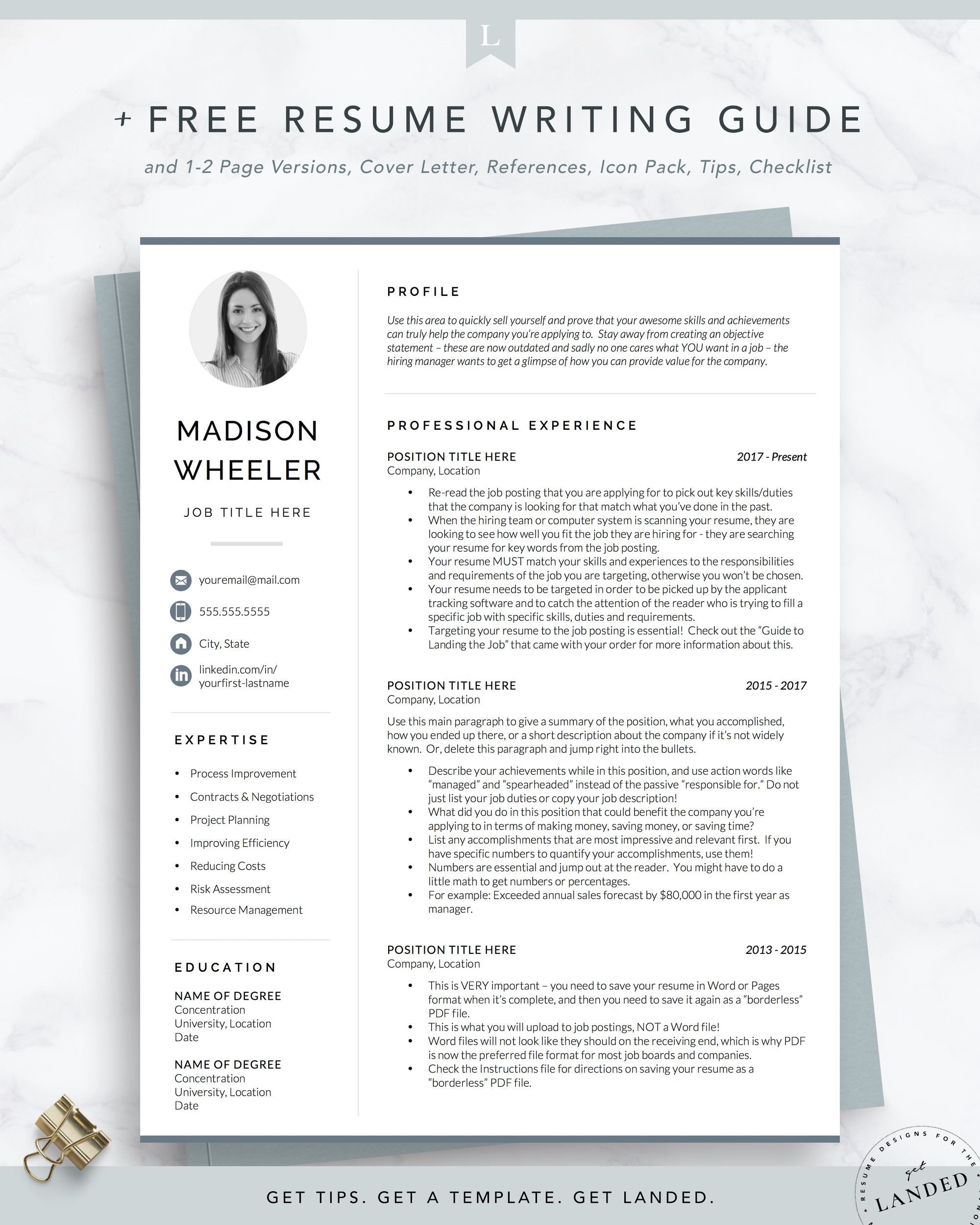 One Page Resume: 1-Page Templates & How to Write