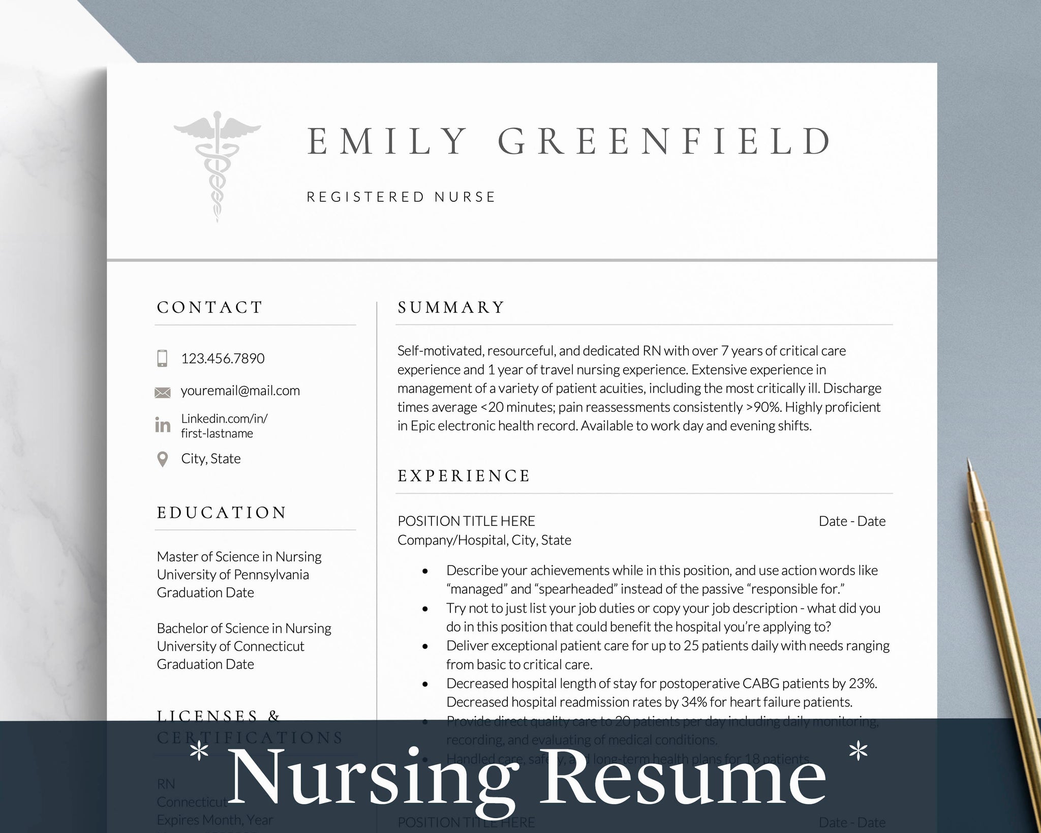 Nursing Resume Templates