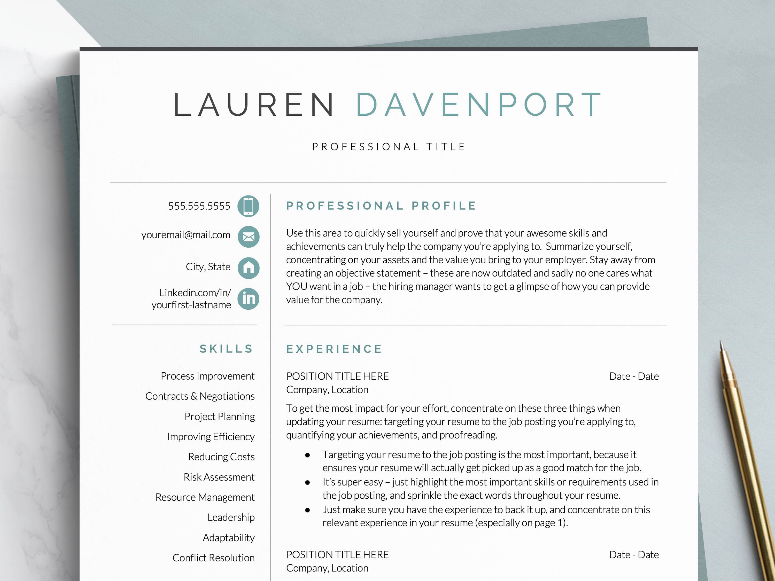 retail resume example