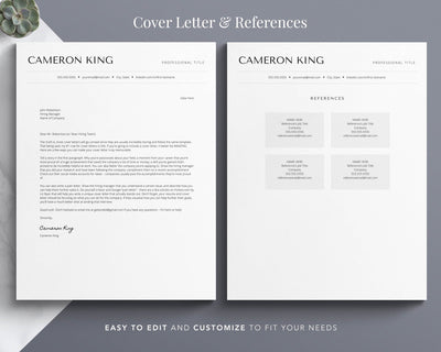 Google Docs Resume Template - The Cameron